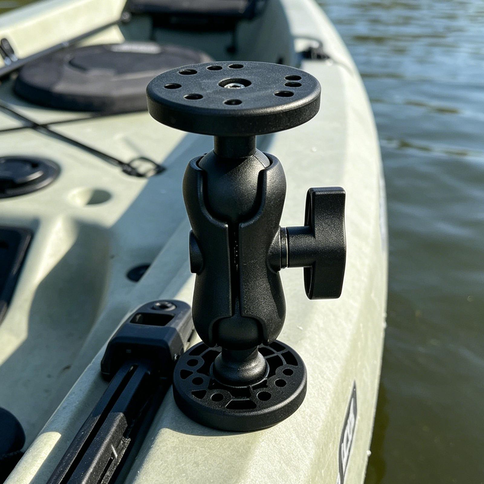 Fishing Kayak Fish Finder Mount - ที่ยึดเครื่องหาปลาสำหรับเรือคายัค ปรับได้ 360 องศา ที่ยึดทรานสดิวเซอร์สำหรับเรือคายัค ที่ยึดเครื่องหาปลาสำหรับเรือ
