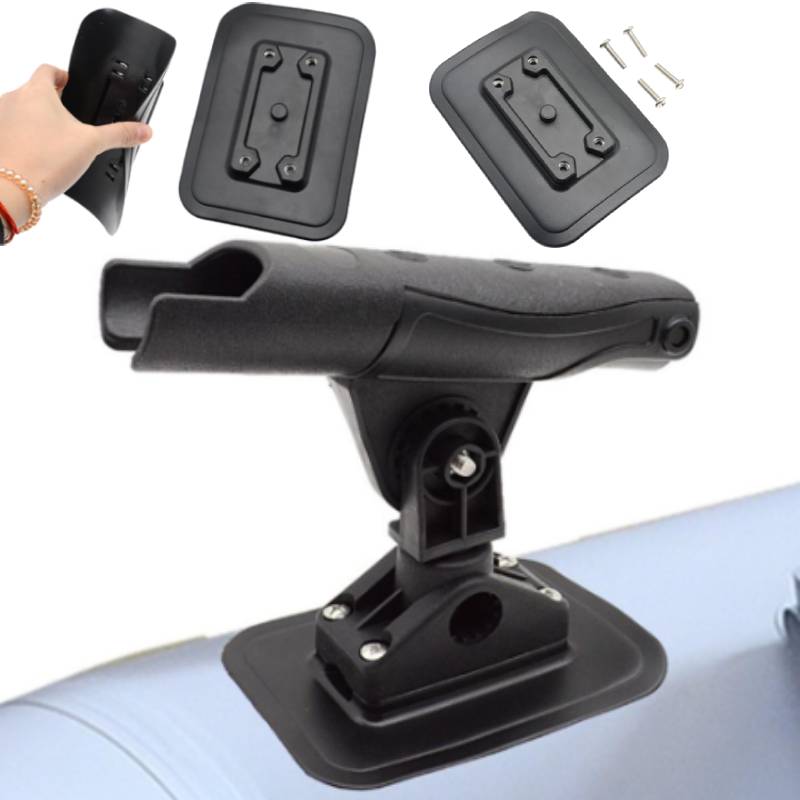 Fishing Kayak Fish Finder Mount - ชุดอุปกรณ์ยึดคันเบ็ดตกปลาสำหรับเรือยางแบบเป่าลม 1 ชุด ฐานยึด PVC แบบติดกาว