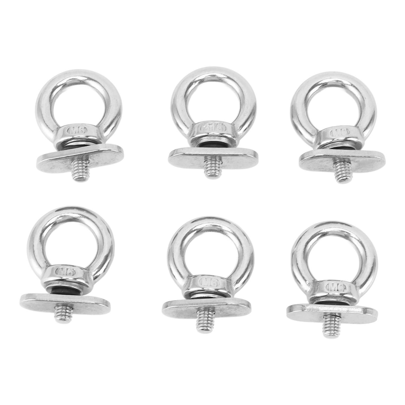 Fishing Kayak Anchor - ชุดอุปกรณ์ยึดรางเรือยอชท์ เรือคายัค เรือตกปลา แบบสแตนเลส 6 ชิ้น