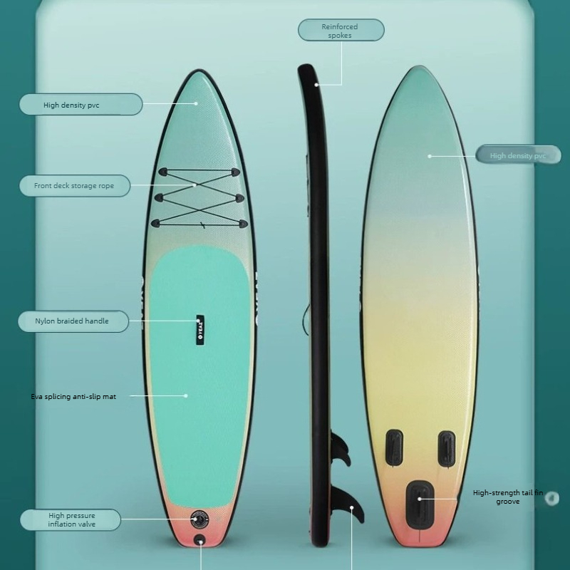 Fishing Kayak Paddle - แพดเดิลบอร์ดไฟฟ้าแบบเป่าลม SUP เรือคายัค เรือตกปลา เซิร์ฟบอร์ดสำหรับผู้ใหญ่ อุปกรณ์กีฬาทางน้ำ