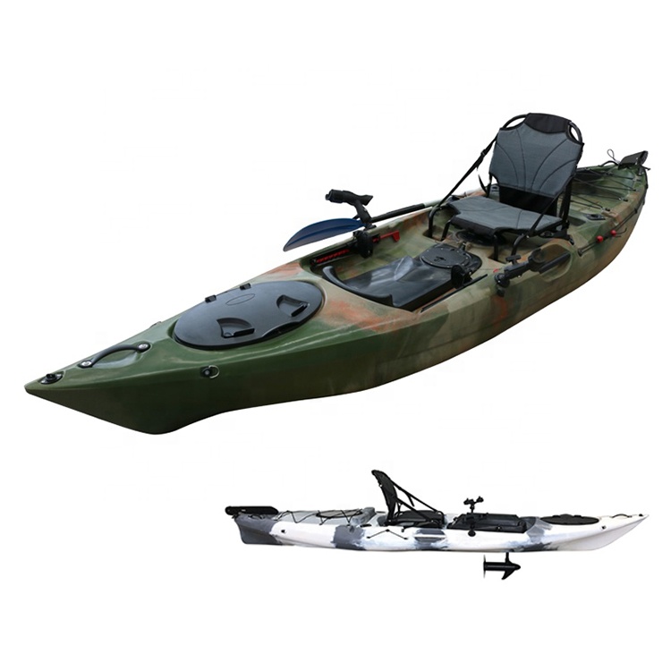 Fishing Kayak Sit On Top - เรือคายัค 12.46' นั่งบนเรือคายัคมอเตอร์ตกปลาด้านบนพร้อมเรือคายัคมอเตอร์ไฟฟ้า