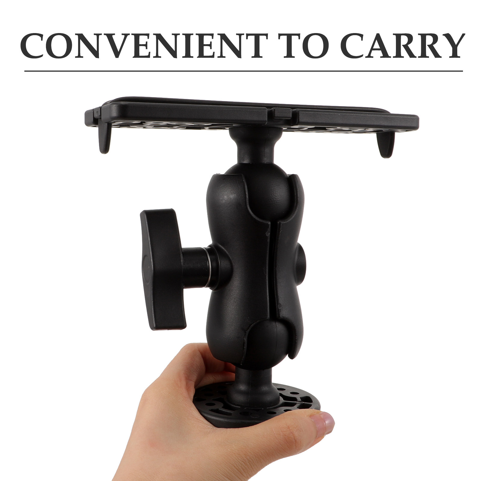 Fishing Kayak Fish Finder Mount - ที่ยึดเครื่องหาปลาแบบแข็งแรงสำหรับเรือคายัค เรือแคนู ติดตั้งง่าย ปรับหมุนได้ ทนทาน ใช้งานได้นานสำหรับการนำทางในการตกปลา