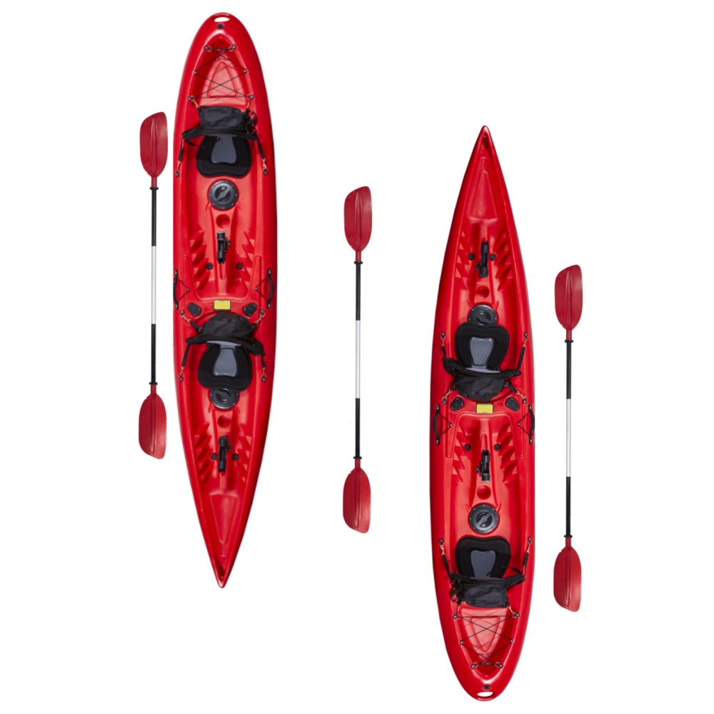 Fishing Kayak Pedal Drive - เรือคายัคพลาสติกแบบโรโตโมลด์ขนาด 3.9 เมตร สำหรับ 2 ที่นั่ง