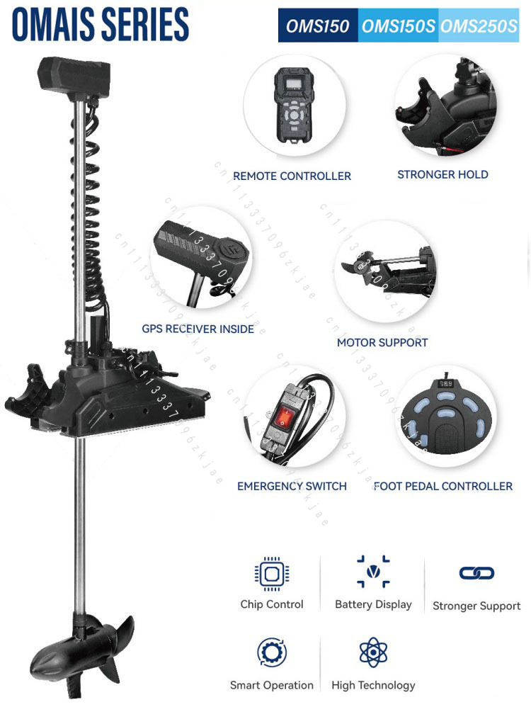 Fishing Kayak Trolling Motor - โปรโมชั่นมอเตอร์ไฟฟ้านอกเรือสำหรับเรือแคนู เรือเดินทะเล เรือเจ็ทน้ำเร็ว เรือตกปลาในทะเล และเรือคายัค