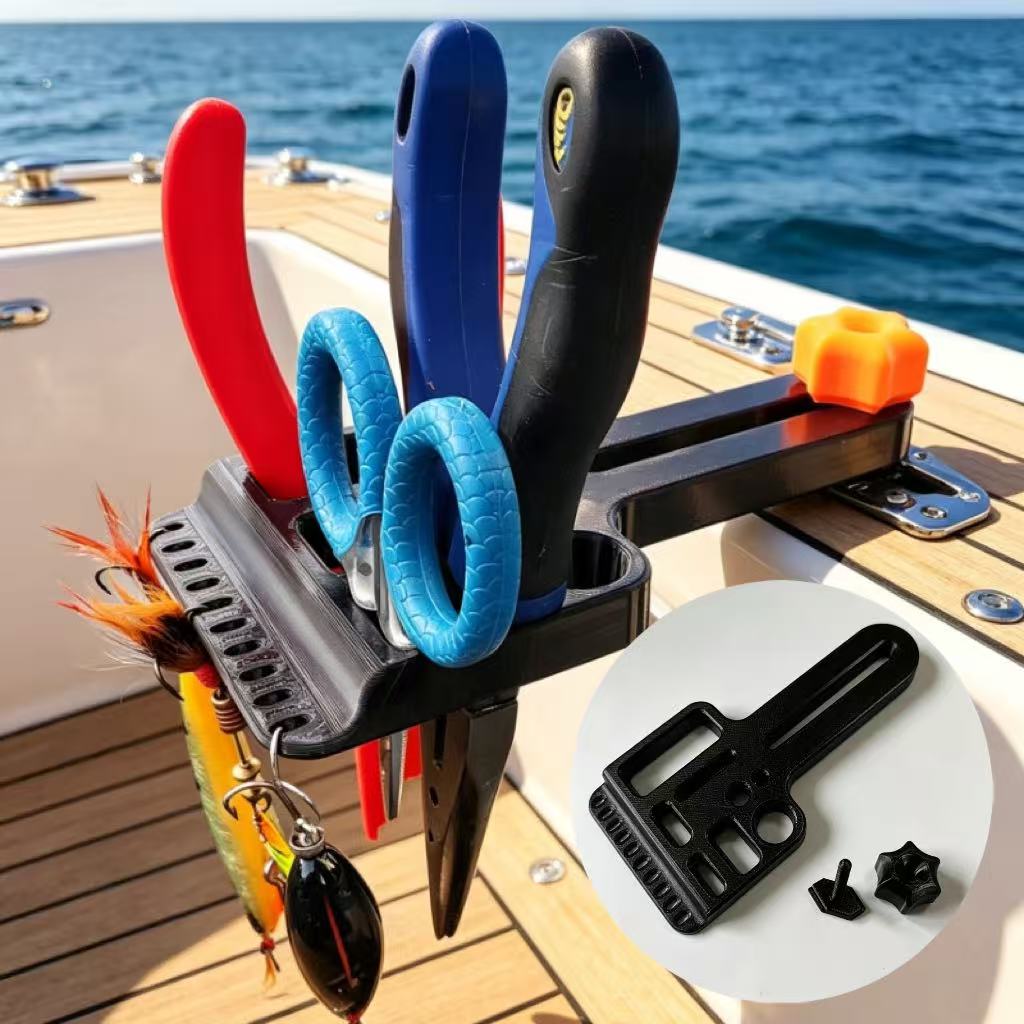 Fishing Kayak Cart - กล่องเก็บอุปกรณ์ตกปลาแบบ T-slot สำหรับเรือคายัค, กล่องจัดเก็บอุปกรณ์ตกปลาที่แข็งแรงทนทาน, เหมาะสำหรับเรือตกปลา, เรือยาง