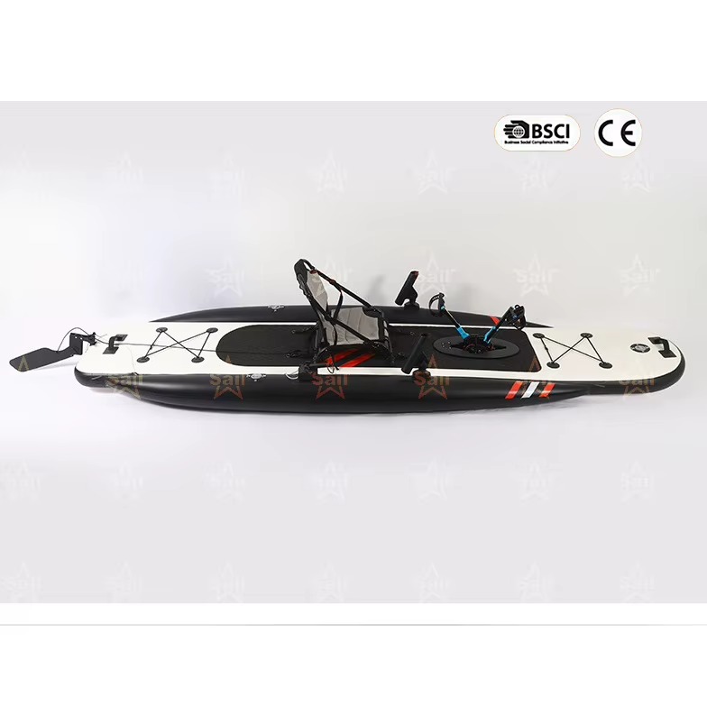 Fishing Kayak Sit On Top - เรือคายัคแบบเป่าลมสำหรับตกปลาสำหรับผู้ใหญ่ เรือคายัคแบบนั่งบนพร้อมระบบปั่น