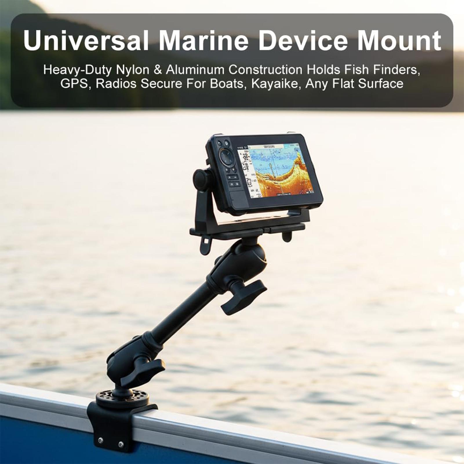 Fishing Kayak Fish Finder Mount - ที่ยึดเครื่องหาปลาแบบหมุนได้ 360 องศา สำหรับเรือคายัค พร้อมแกนยืดสำหรับเรือตกปลา