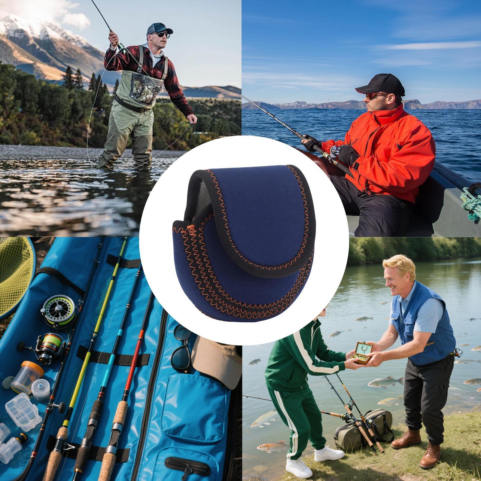 Fishing Kayak Storage Bag - กระเป๋าใส่รอกตกปลาแบบนีโอพรีน พร้อมซิป สำหรับเก็บรอกเบทคาสติ้ง ใช้ได้ทั้งน้ำเค็มและน้ำจืด สำหรับเรือคายัคและอุปกรณ์ตกปลา