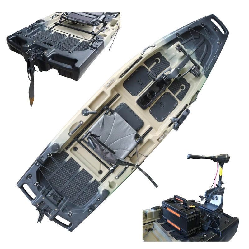 Fishing Kayak Sit In - เรือคายัคแบบนั่งบน HDPE/PE สำหรับ 1 คน ได้รับมาตรฐาน