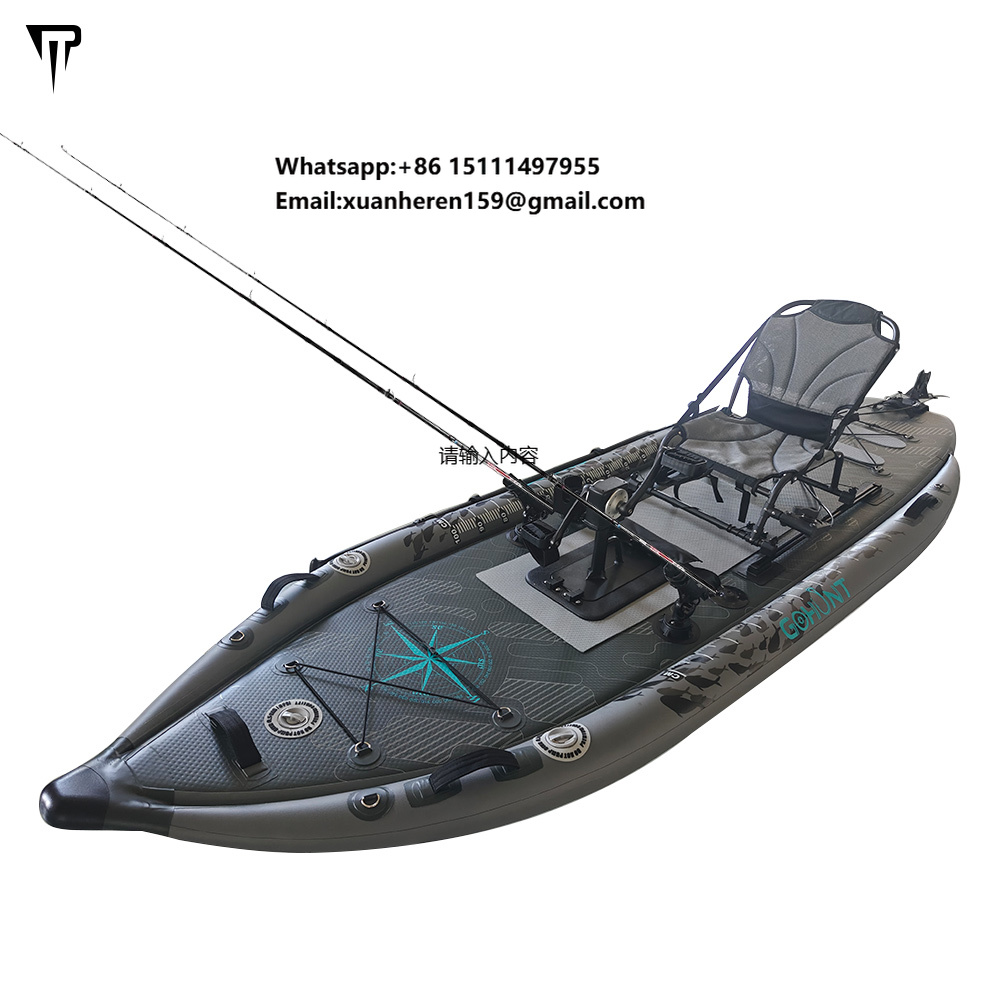 Fishing Kayak Pedal Drive - เรือคายัคเป่าลมรุ่นใหม่ JTRDA 2024 สำหรับตกปลา พร้อมระบบขับเคลื่อนด้วยเท้า