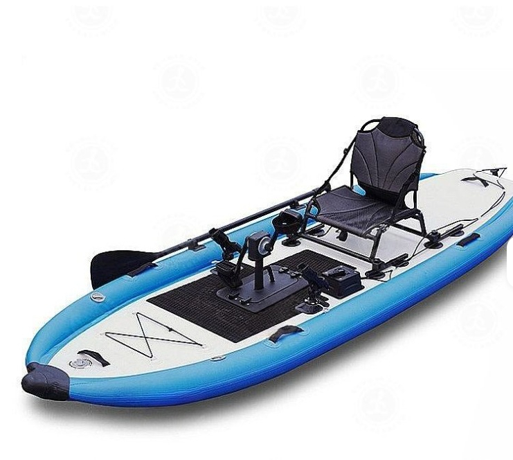 เรือคายัคแบบเป่าลมสำหรับมืออาช - Fishing Kayak Pedal Drive บทวิจารณ์และราคา