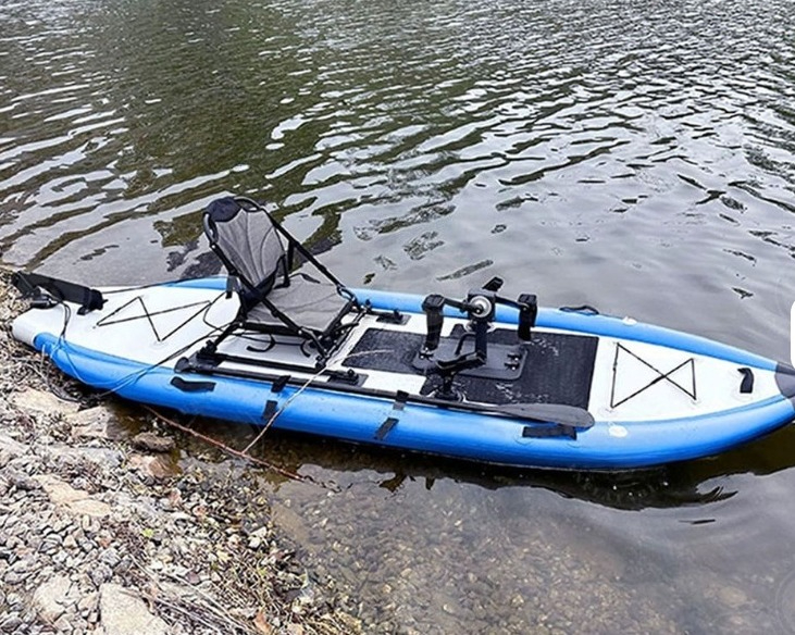เรือคายัคแบบเป่าลมสำหรับมืออาช - Fishing Kayak Pedal Drive บทวิจารณ์และราคา