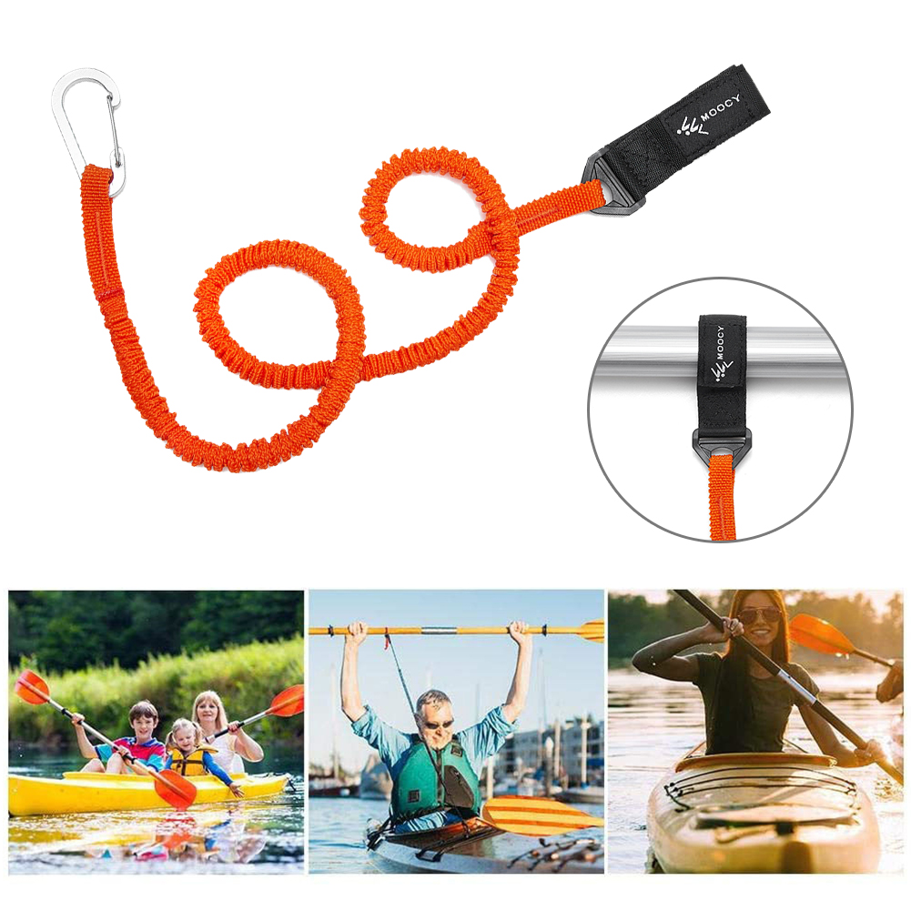 สายรัดพายเรือคายัคแบบยืดหยุ่น  - Fishing Kayak Paddle Leash บทวิจารณ์และราคา