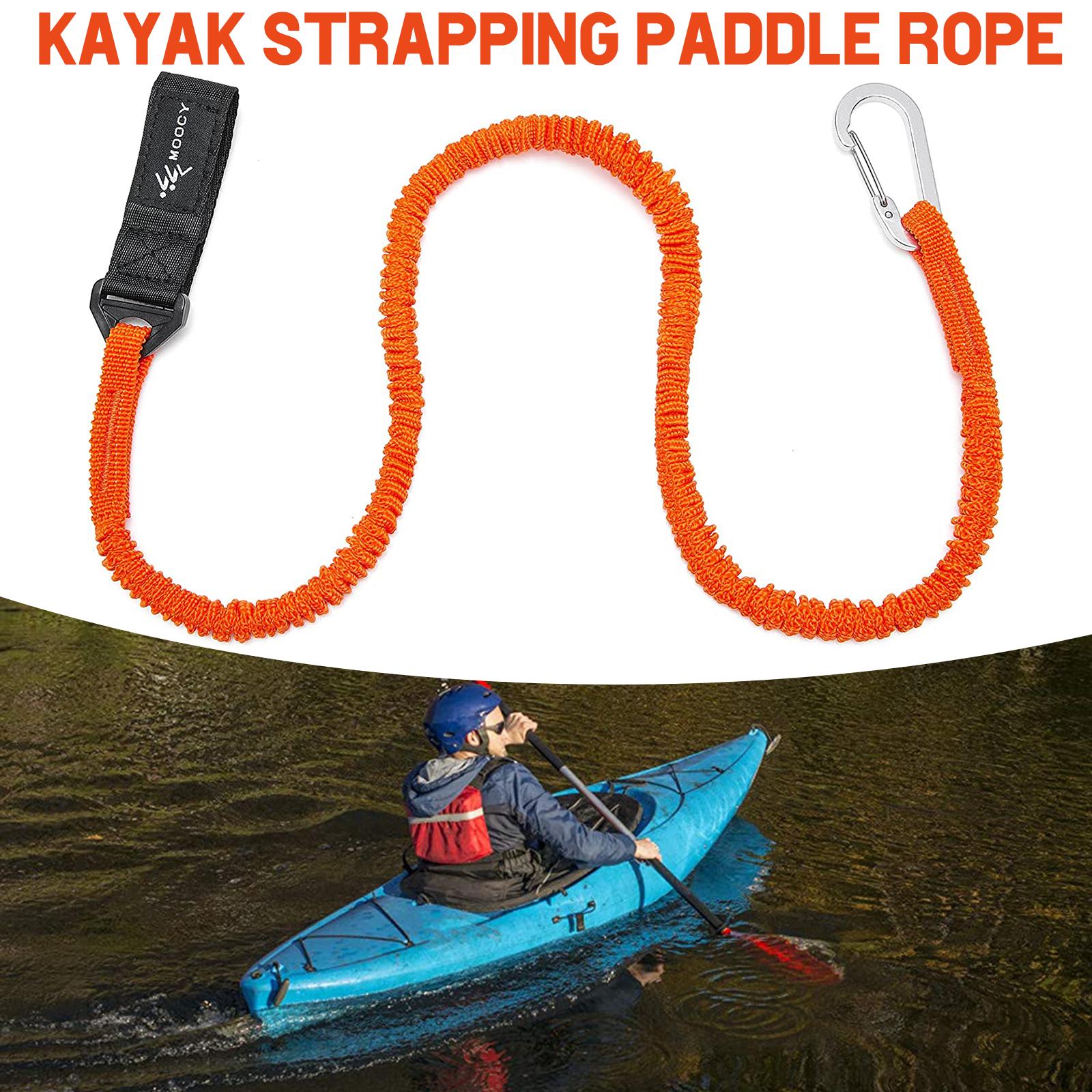 สายรัดไม้พายเรือคายัคแบบยืดหยุ - Fishing Kayak Paddle Leash บทวิจารณ์และราคา
