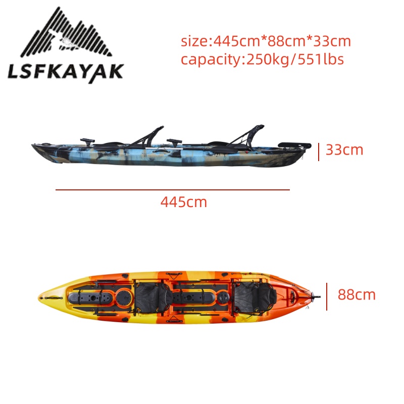 เรือคายัคสำหรับครอบครัว 2 ที่น - Fishing Kayak Paddle บทวิจารณ์และราคา