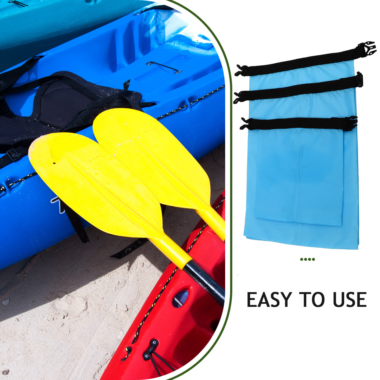 ชุดกระเป๋ากันน้ำ 3 ชิ้น น้ำหนั - Fishing Kayak Storage Bag บทวิจารณ์และราคา