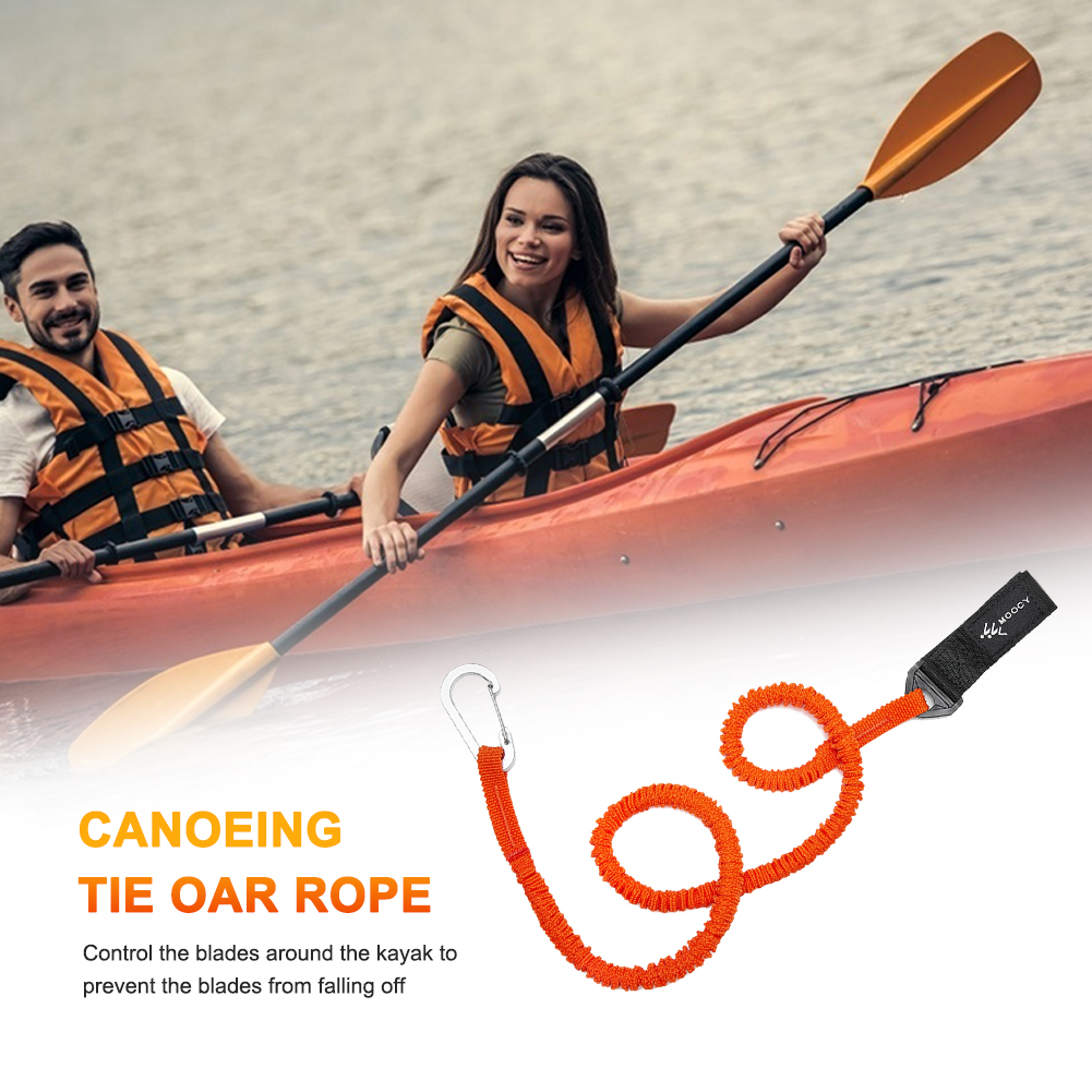สายรัดไนลอนยืดหยุ่นสำหรับพายเร - Fishing Kayak Paddle Leash บทวิจารณ์และราคา