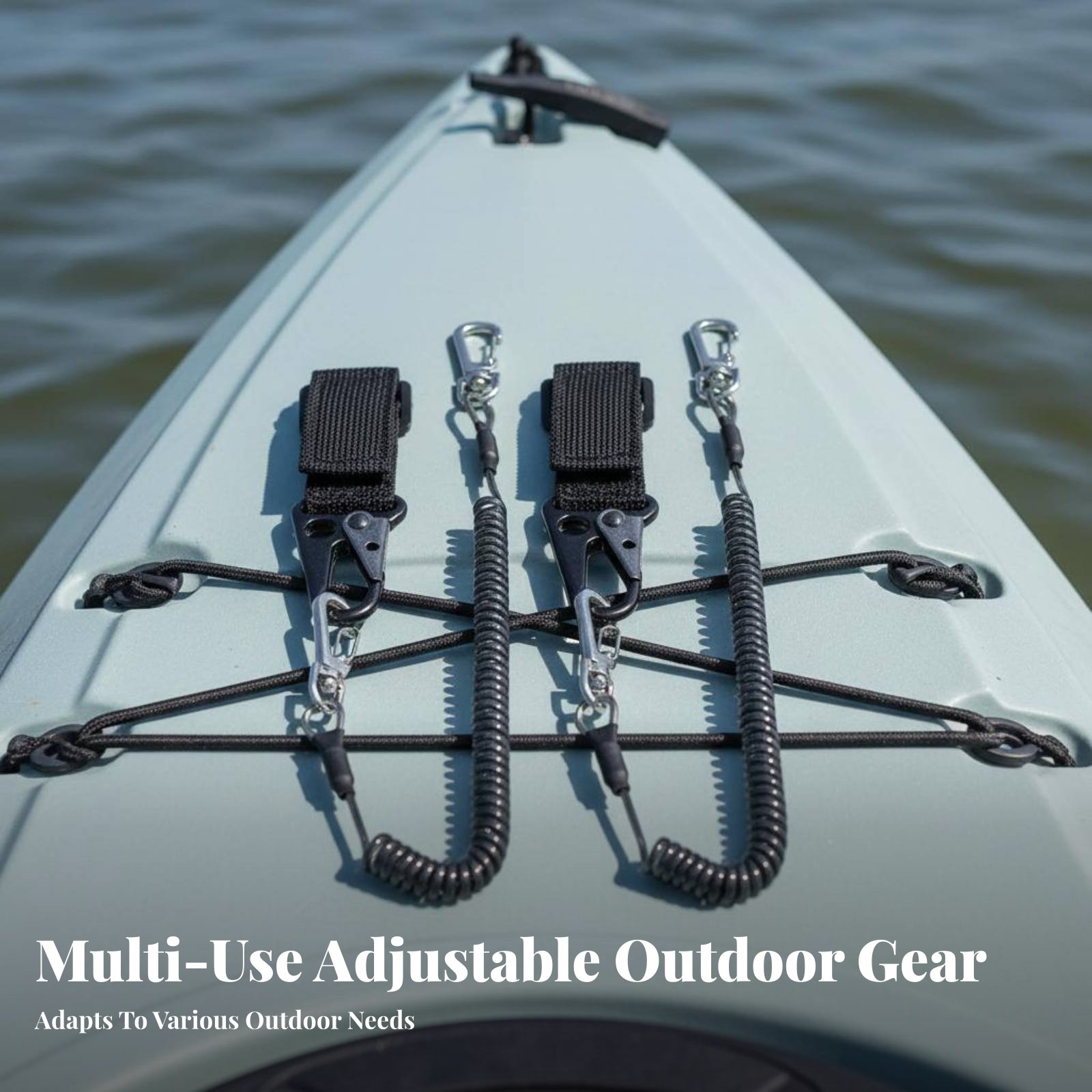 สายรัดคันเบ็ดแบบยืดหดได้ สายรั - Fishing Kayak Paddle Leash บทวิจารณ์และราคา