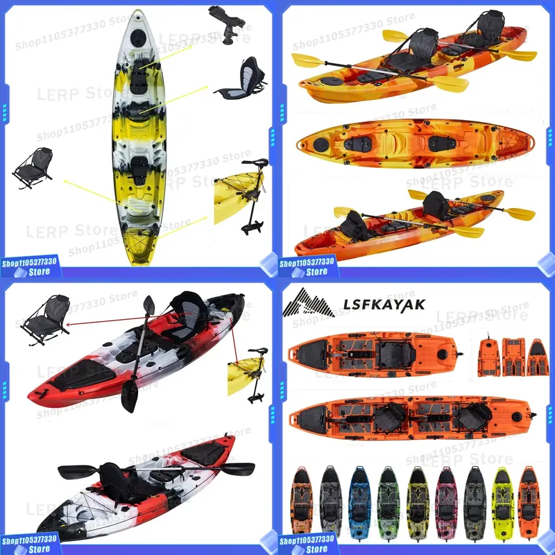 เรือคายัคพลาสติกแข็งแบบ 2 ที่น - Fishing Kayak Sit In บทวิจารณ์และราคา