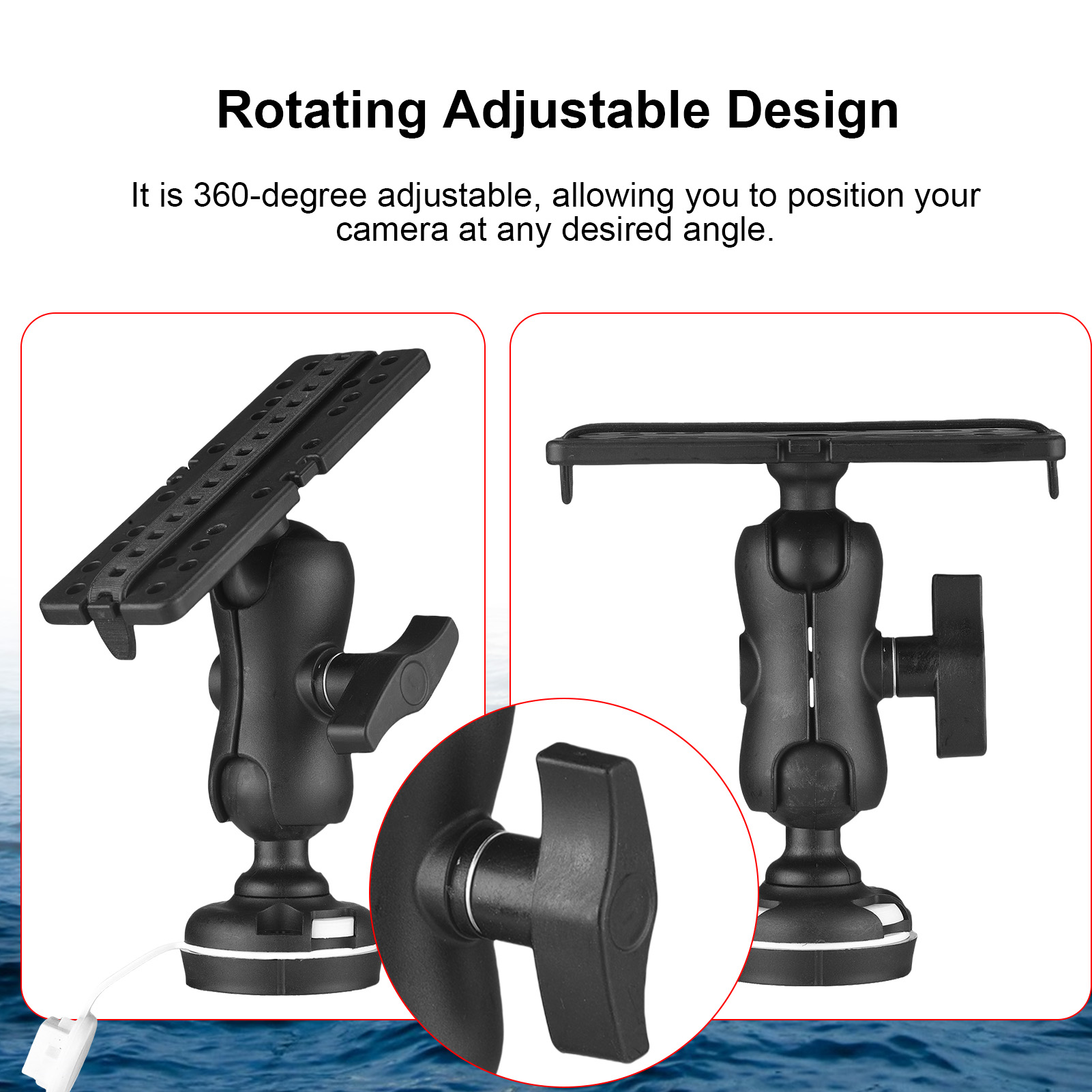 Fish Finder Mount พร้อมฐานสี่เ - Fishing Kayak Fish Finder Mount บทวิจารณ์และราคา